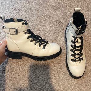 Nasty Gal white boots
